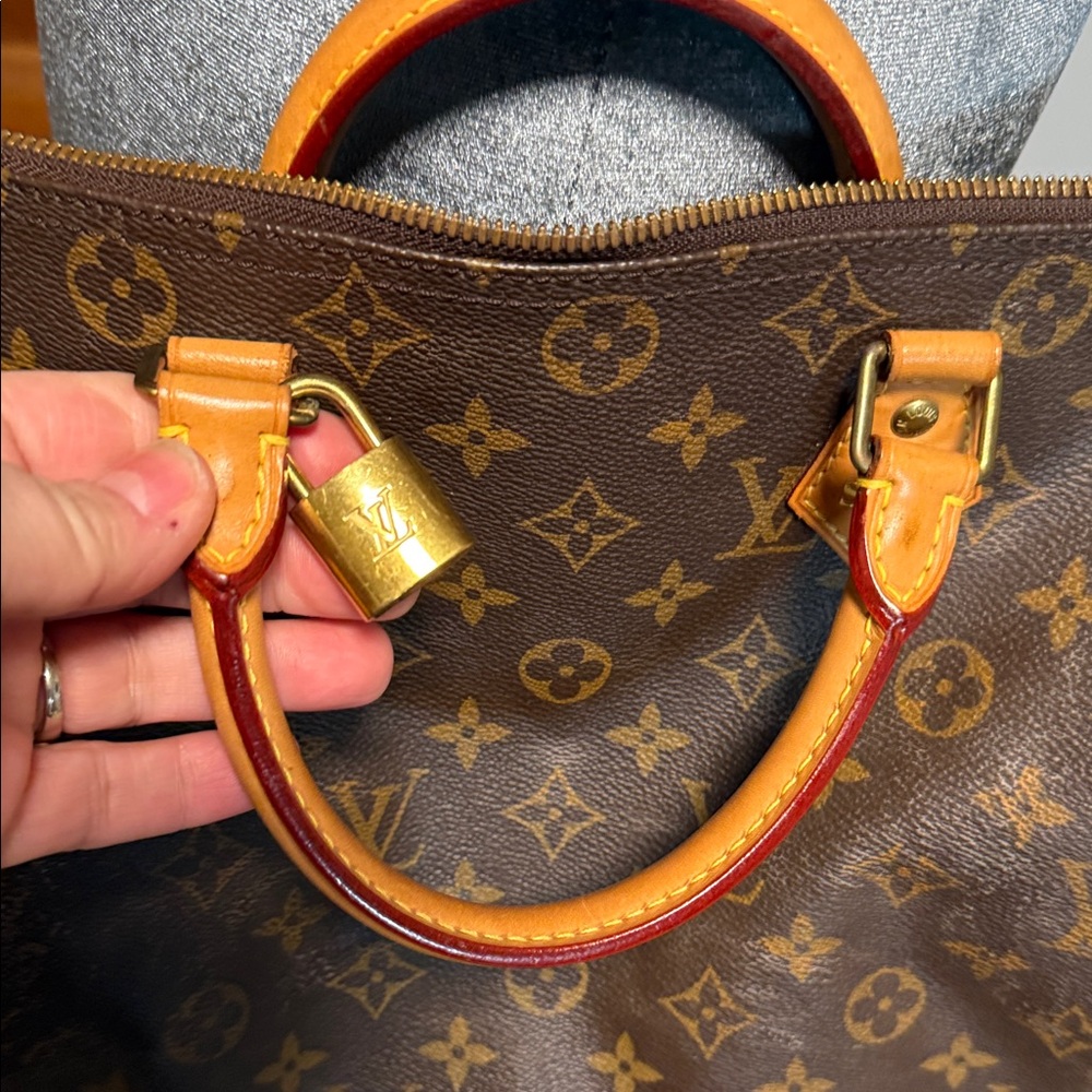 Louis Vuitton Brown Monogram Speedy 30 Bandolier - Picture 6 of 15